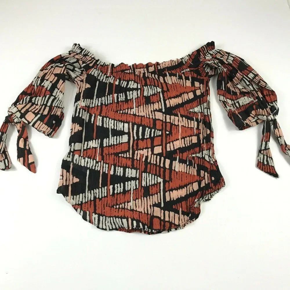 BCBGMaxazria Off The Shoulder Top Short Sleeve